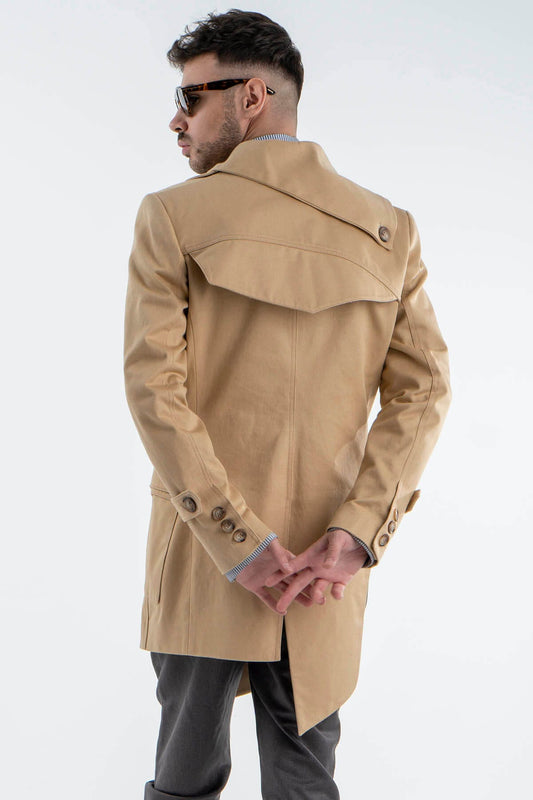 Asymmetric Trench Coat