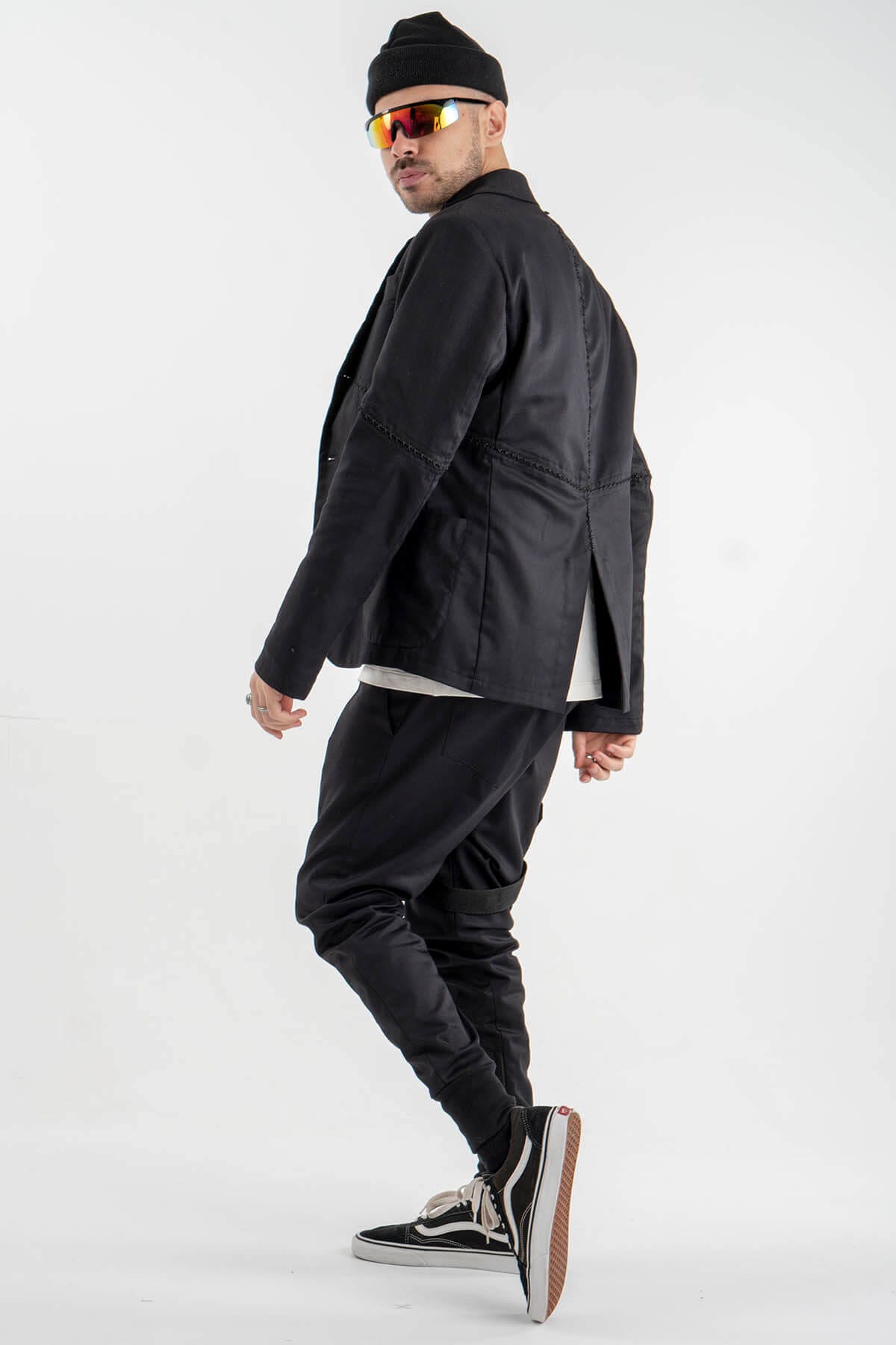 Deconstructed Blazer with Hand Stitches