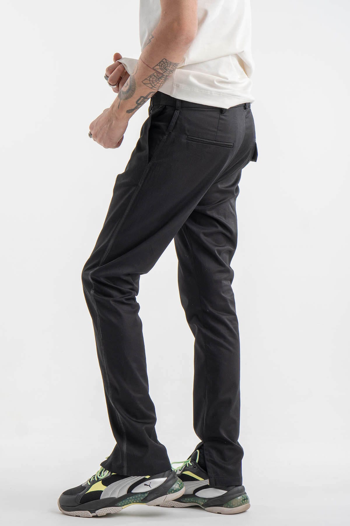 Black Kimono Trousers