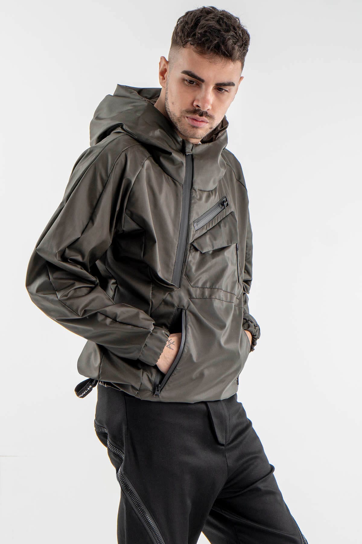Urban Style Anorak – Army Green