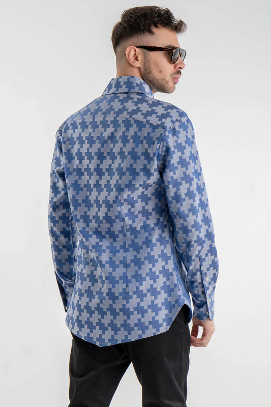 Shirt with Geometric Shapes