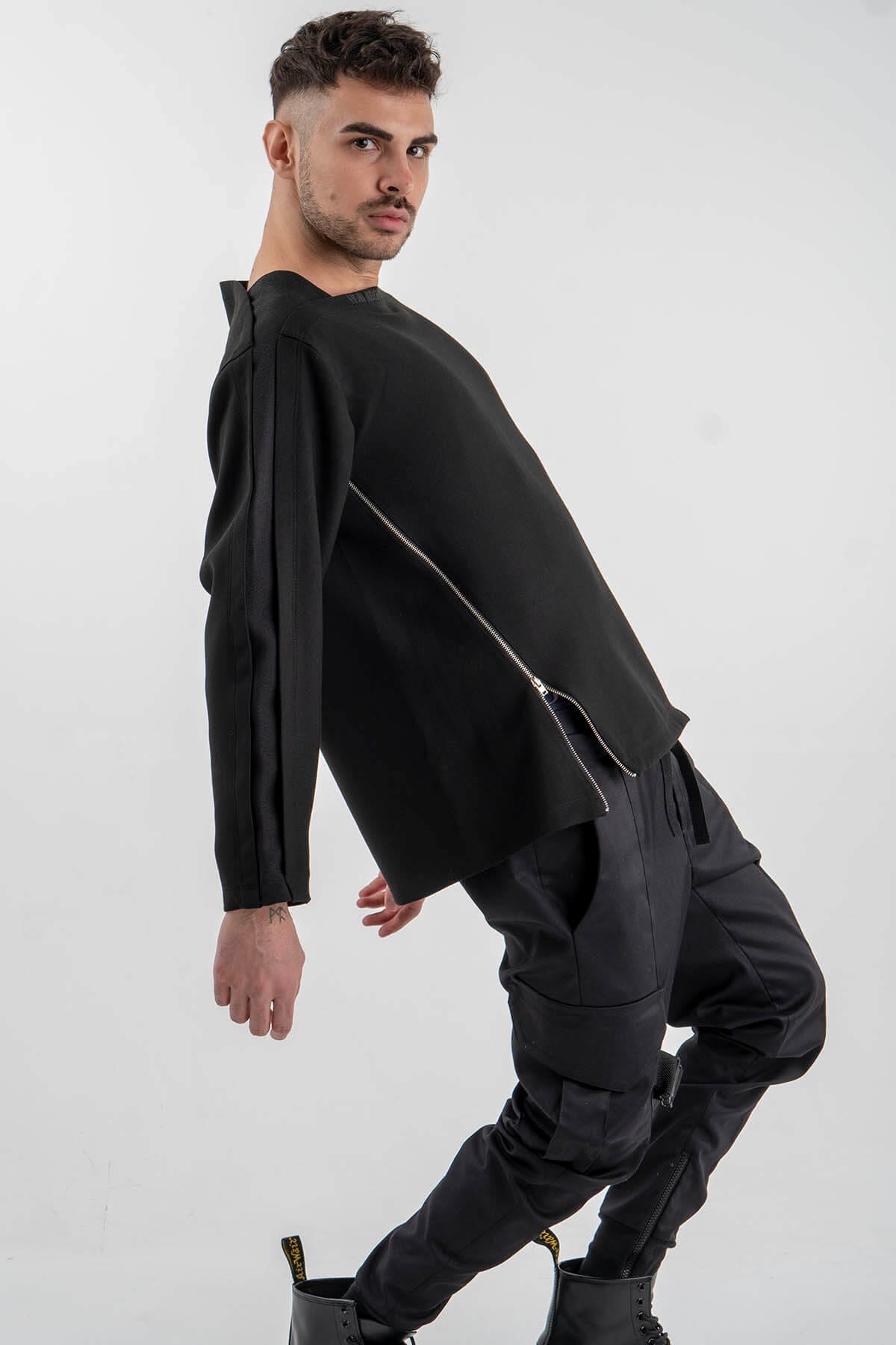 Geometric Blouse “How about no”