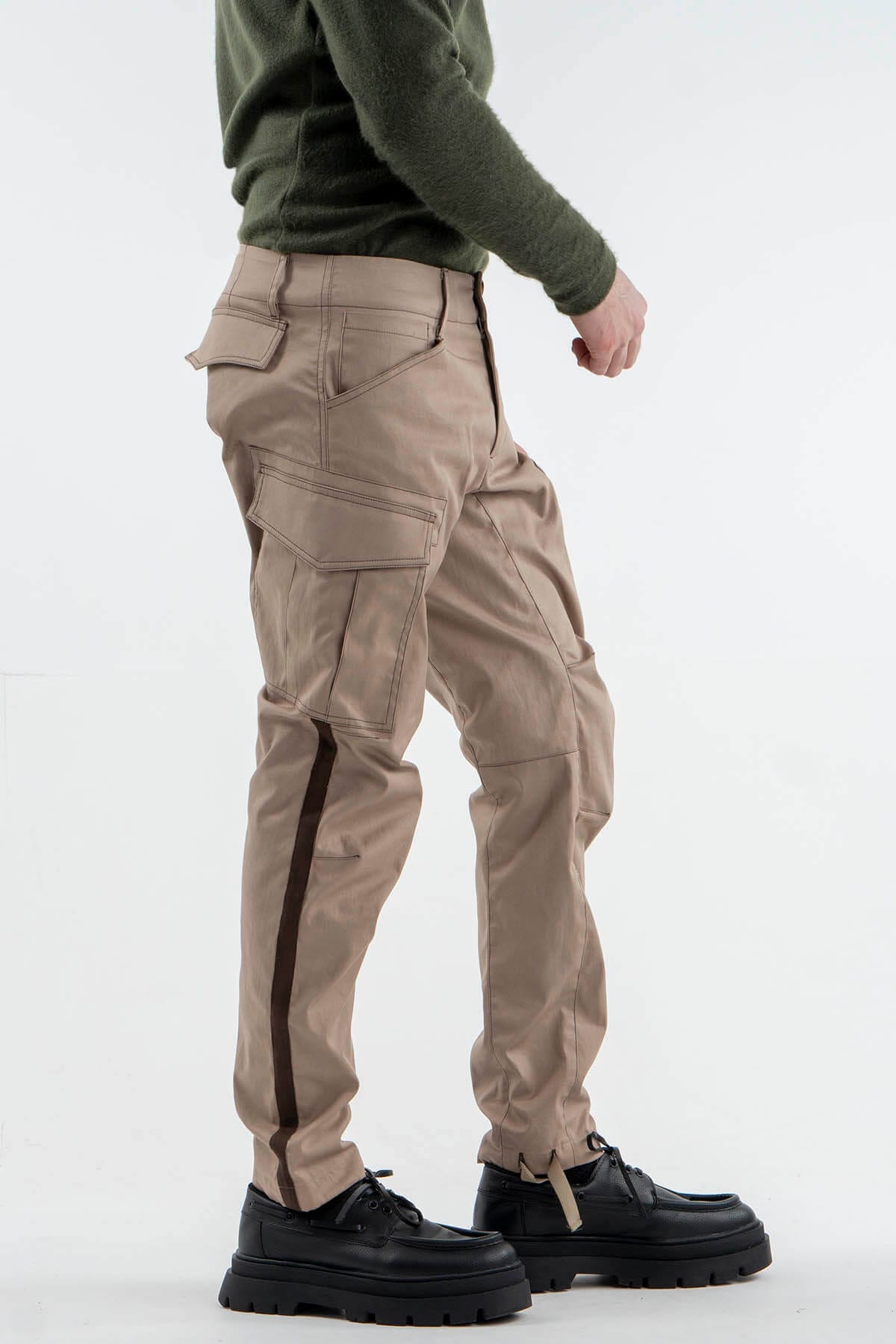 Cargo Pants with Stripe Detail