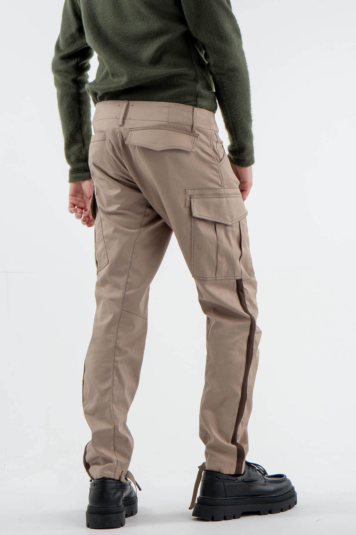Cargo Pants with Stripe Detail