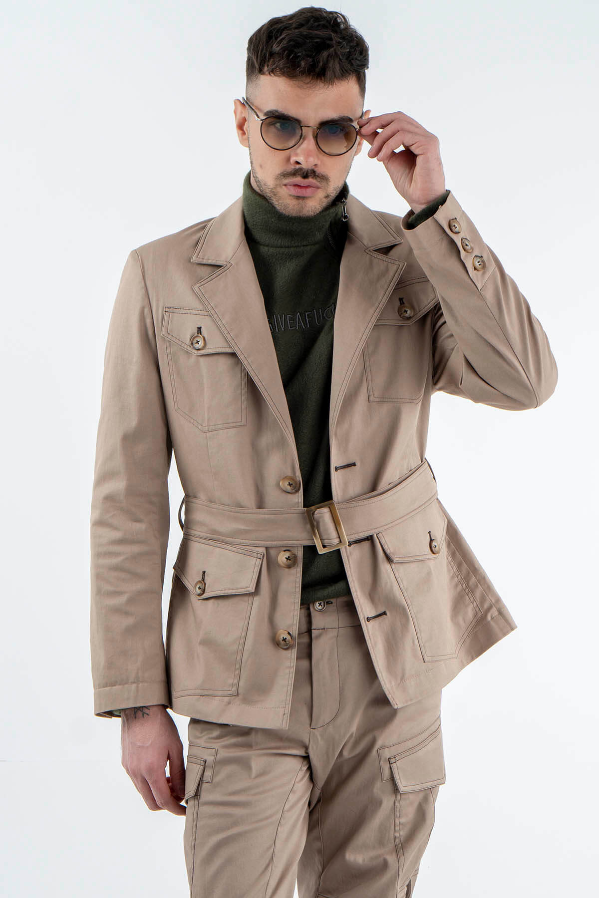 Belted Safari Jacket