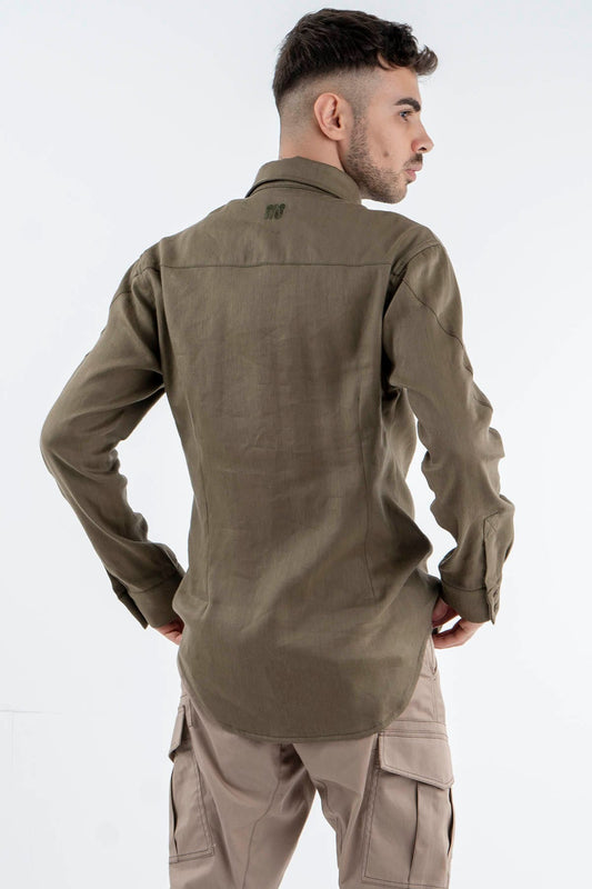 Linen Shirt Tobacco Breeze