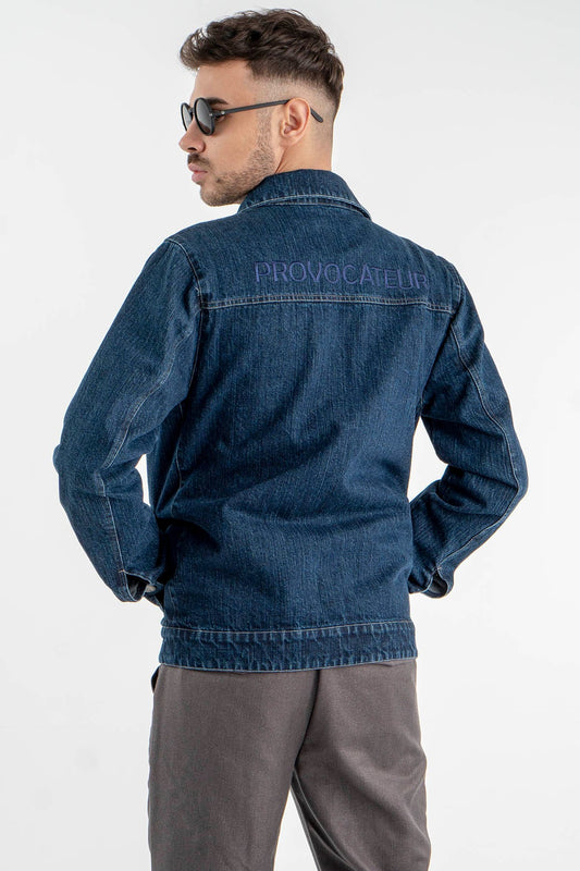 Embroidered Denim Jacket “Provocateur”