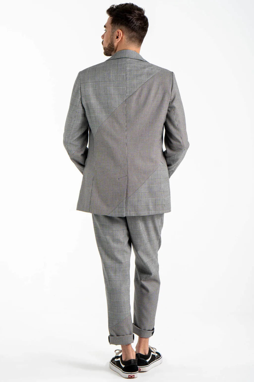 Spliced Blazer in Grey
