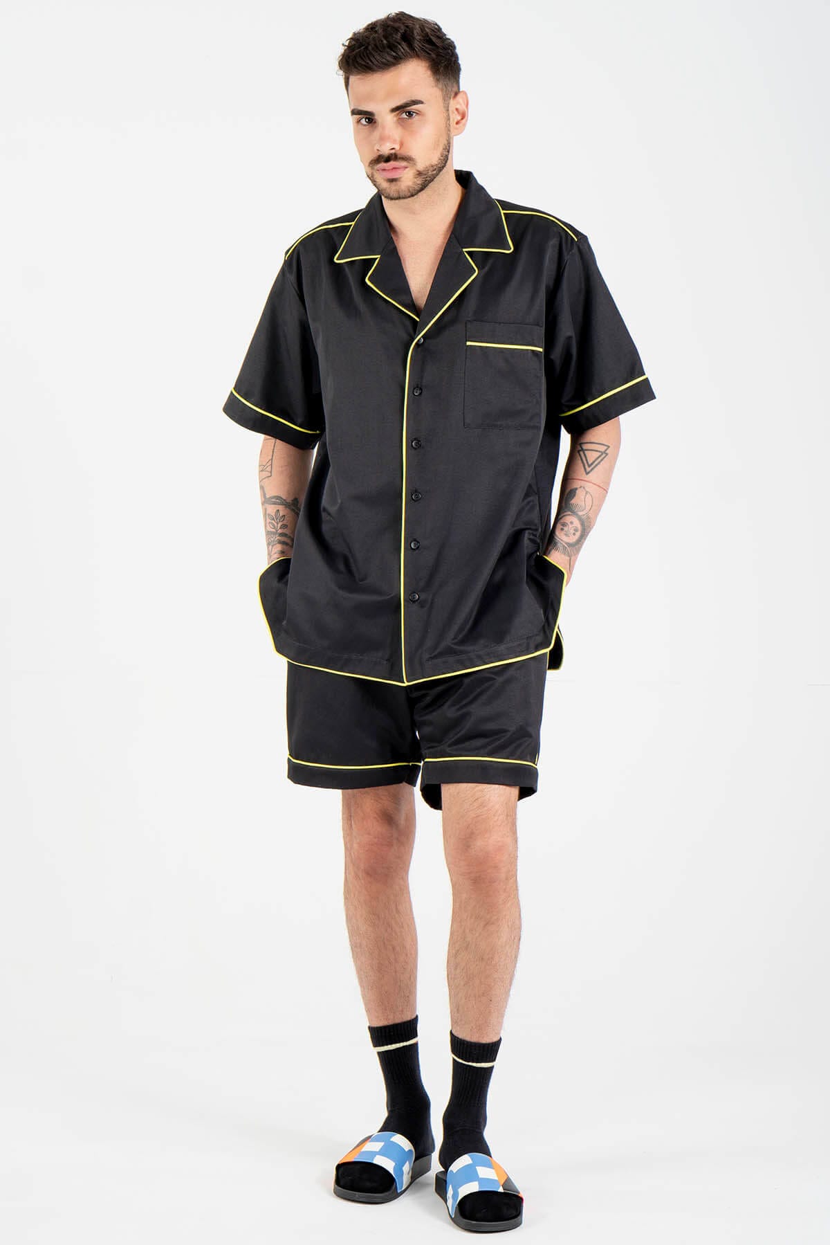 Satin Short Sleeve Sleepwear Top