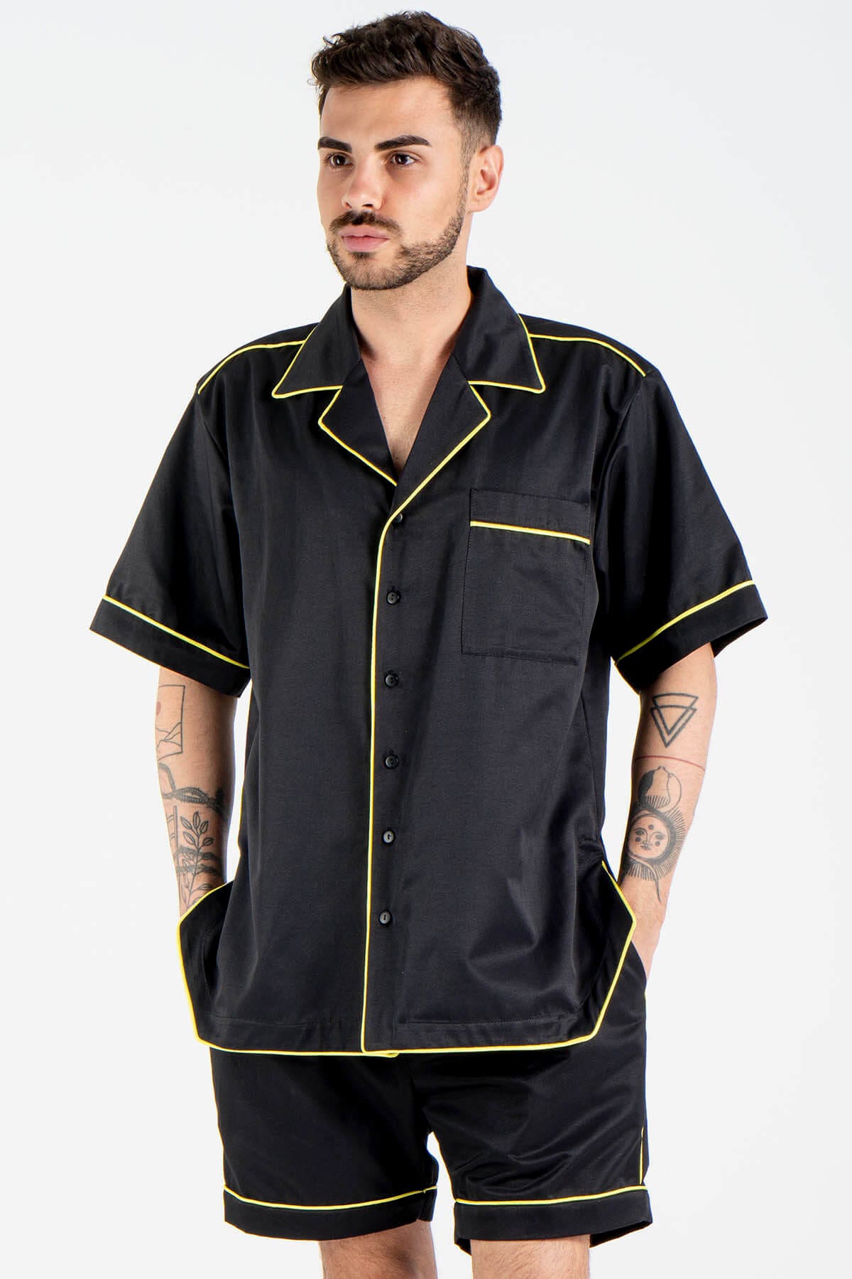 Satin Short Sleeve Sleepwear Top