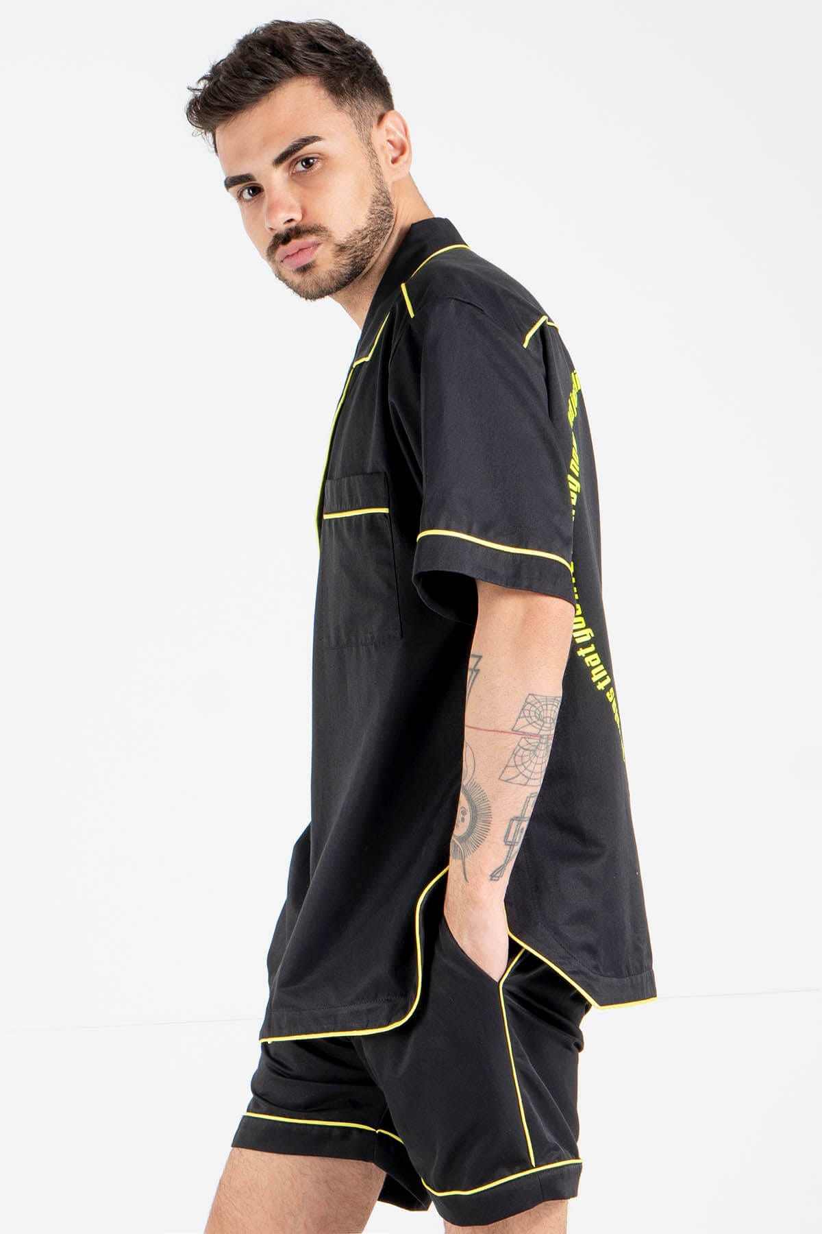 Satin Short Sleeve Sleepwear Top