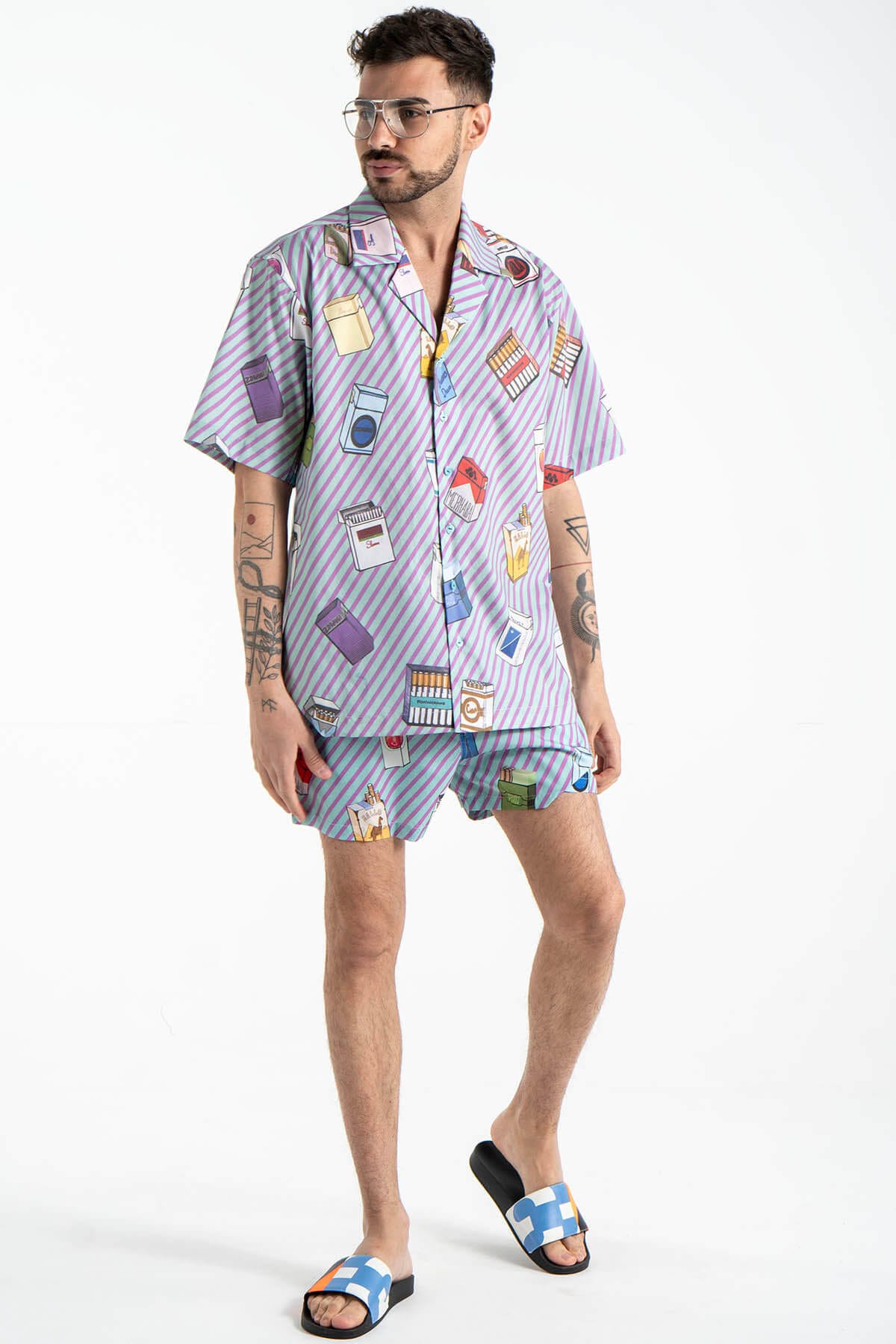 Hawaii Short Sleeve Shirt “Cigarettes”