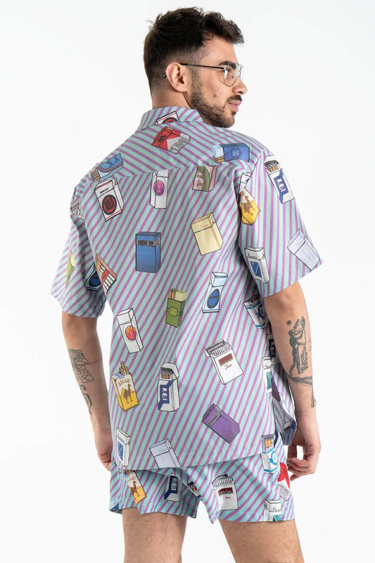 Hawaii Short Sleeve Shirt “Cigarettes”
