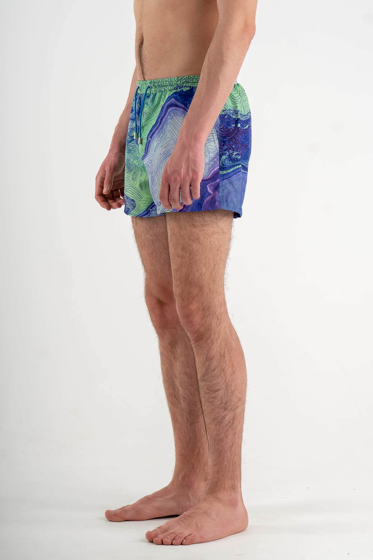 Swimming Shorts with Print “Voyage”