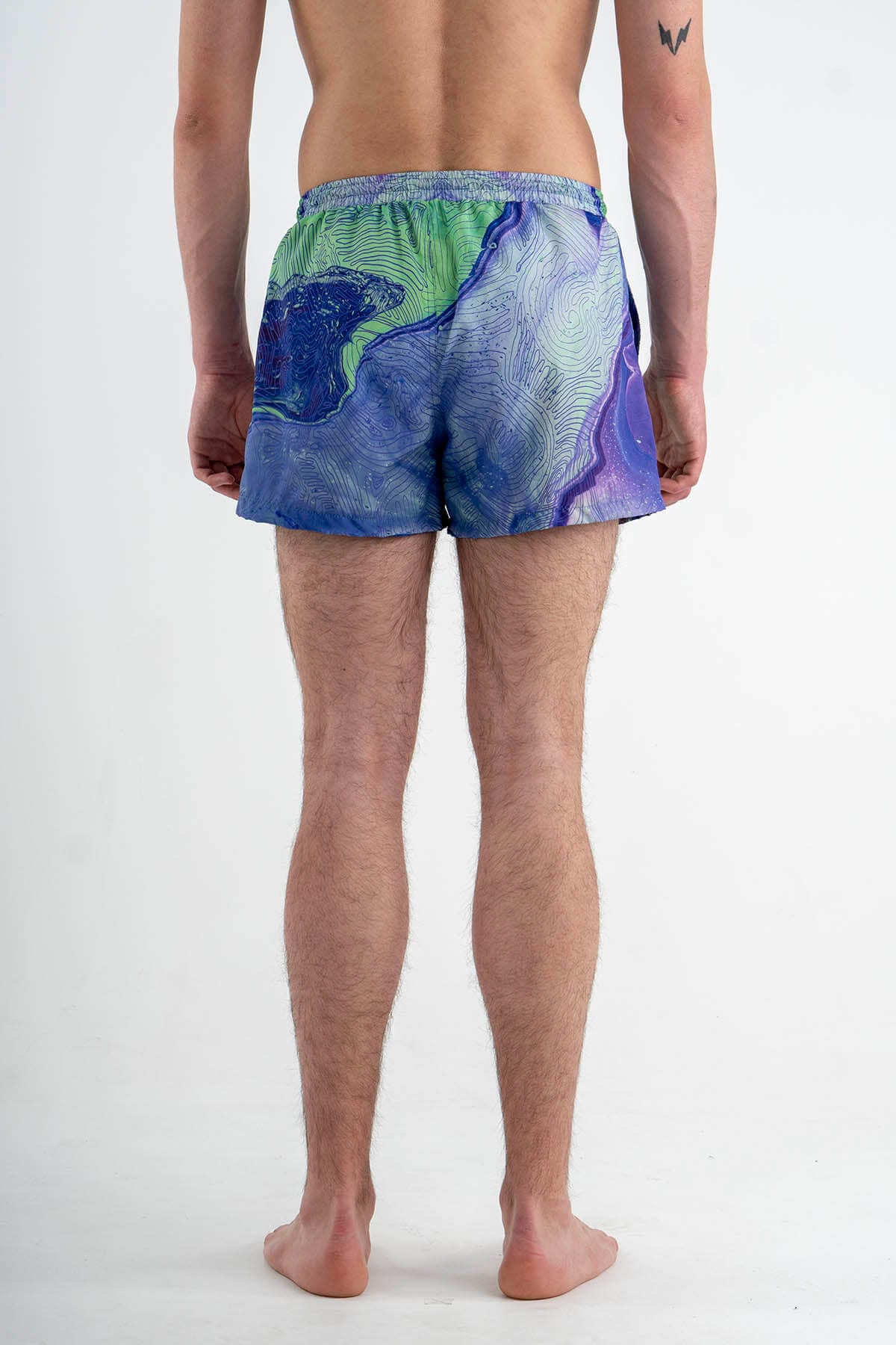 Swimming Shorts with Print “Voyage”