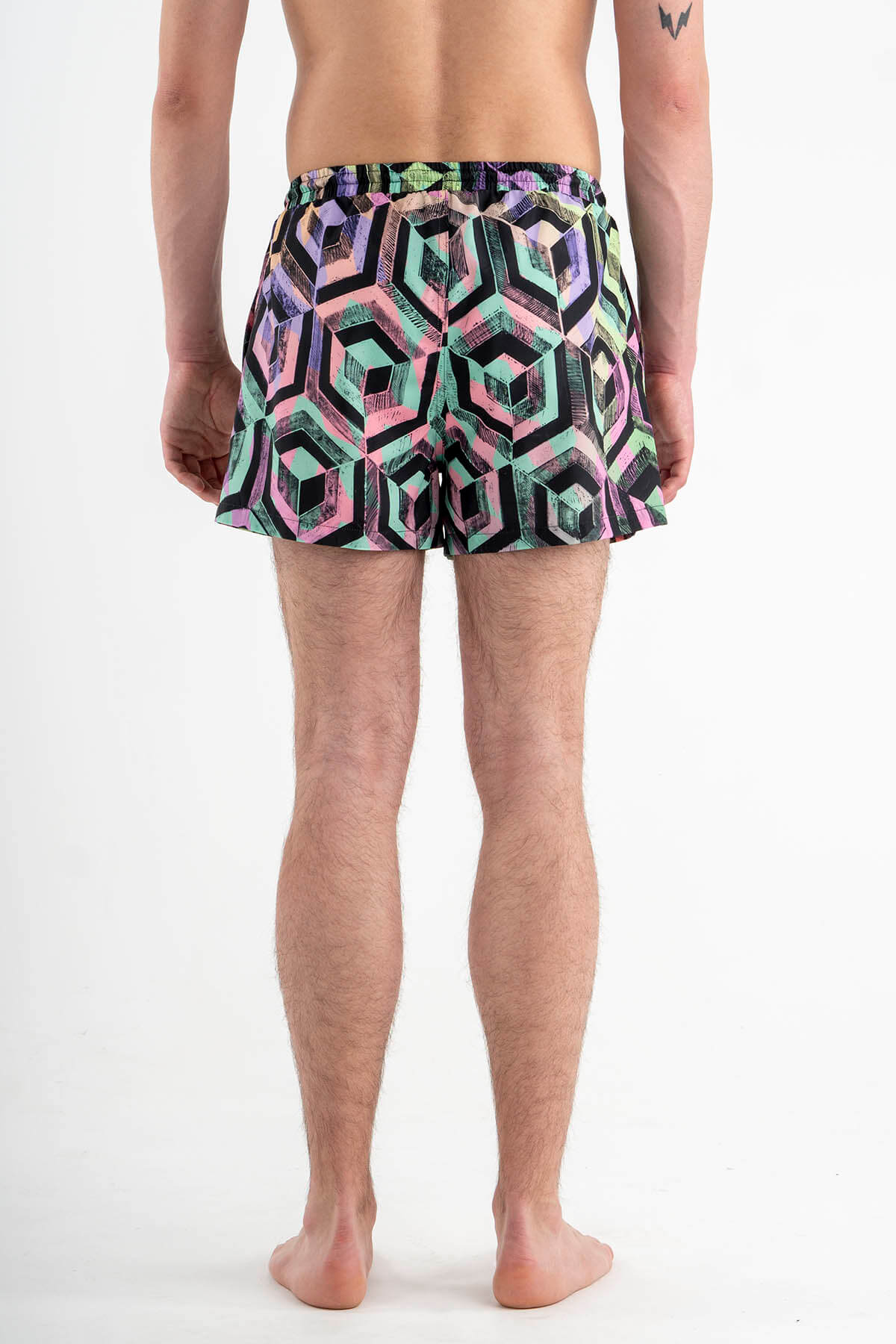 Swimming Shorts with Print “Maze”