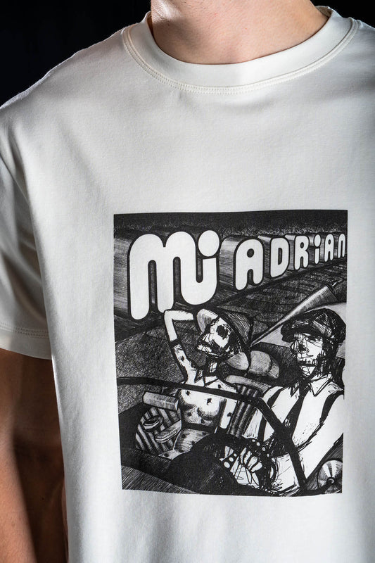 Hand painted T-shirt “Romance” White