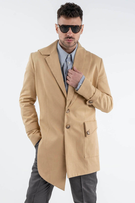 Asymmetric Trench Coat