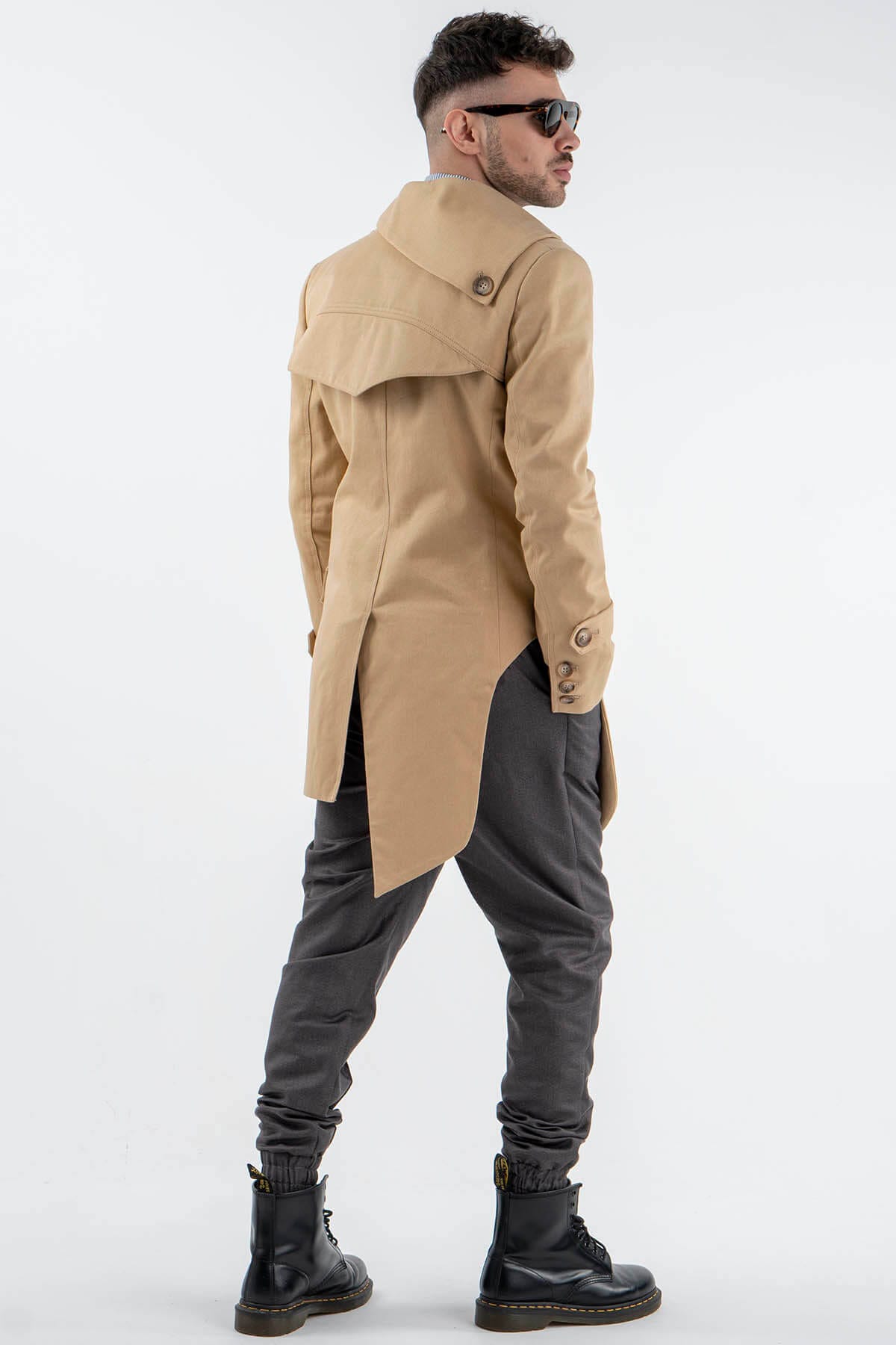Asymmetric Trench Coat