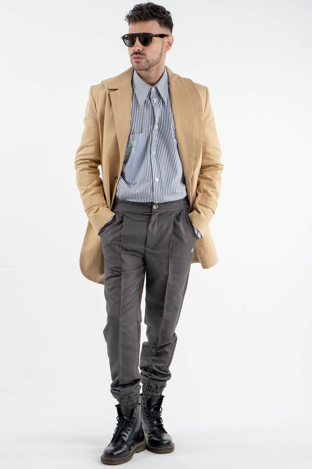 Asymmetric Trench Coat