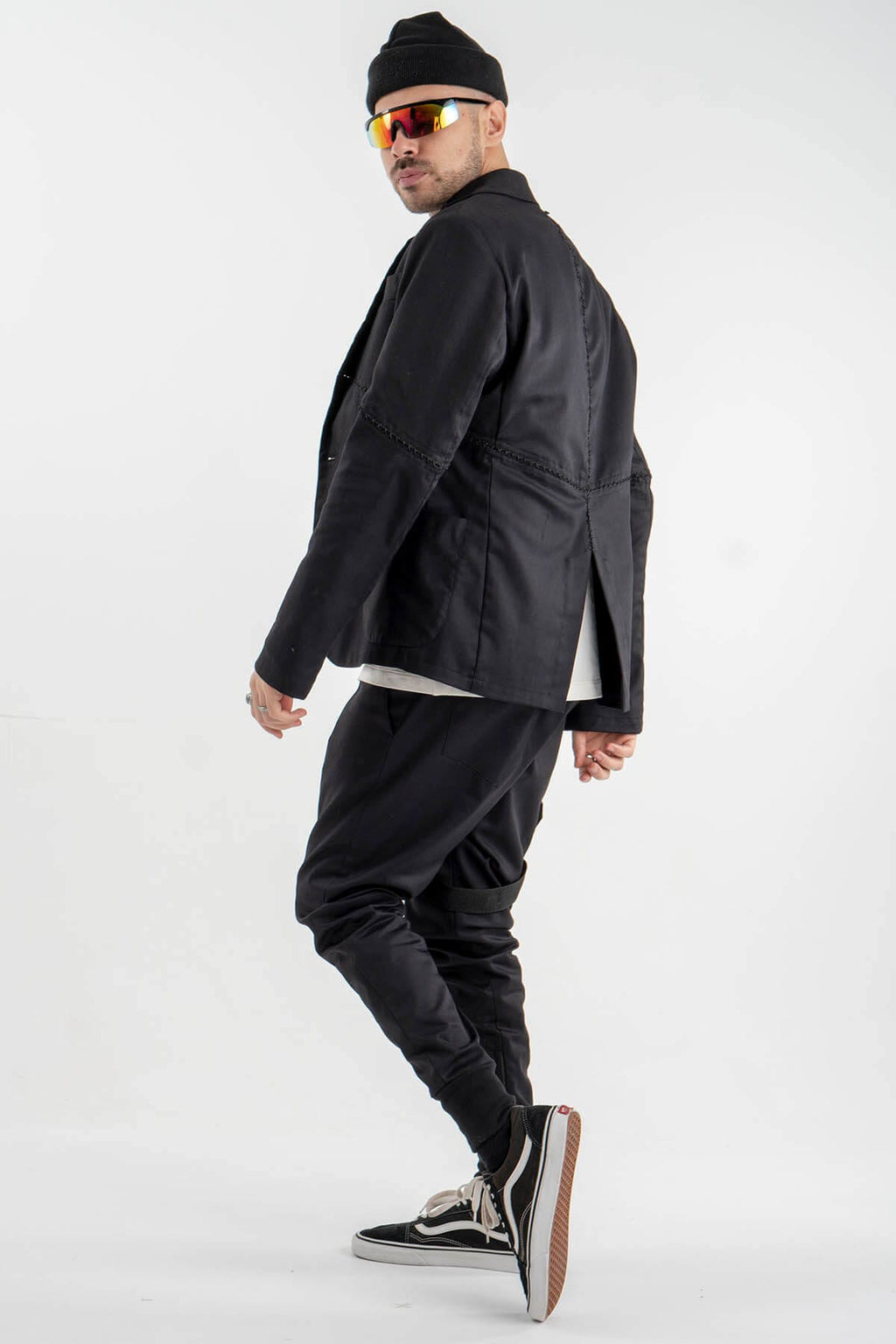 Deconstructed Blazer with Hand Stitches
