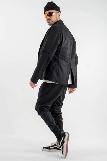 Deconstructed Blazer with Hand Stitches