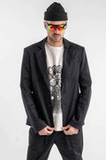 Deconstructed Blazer with Hand Stitches