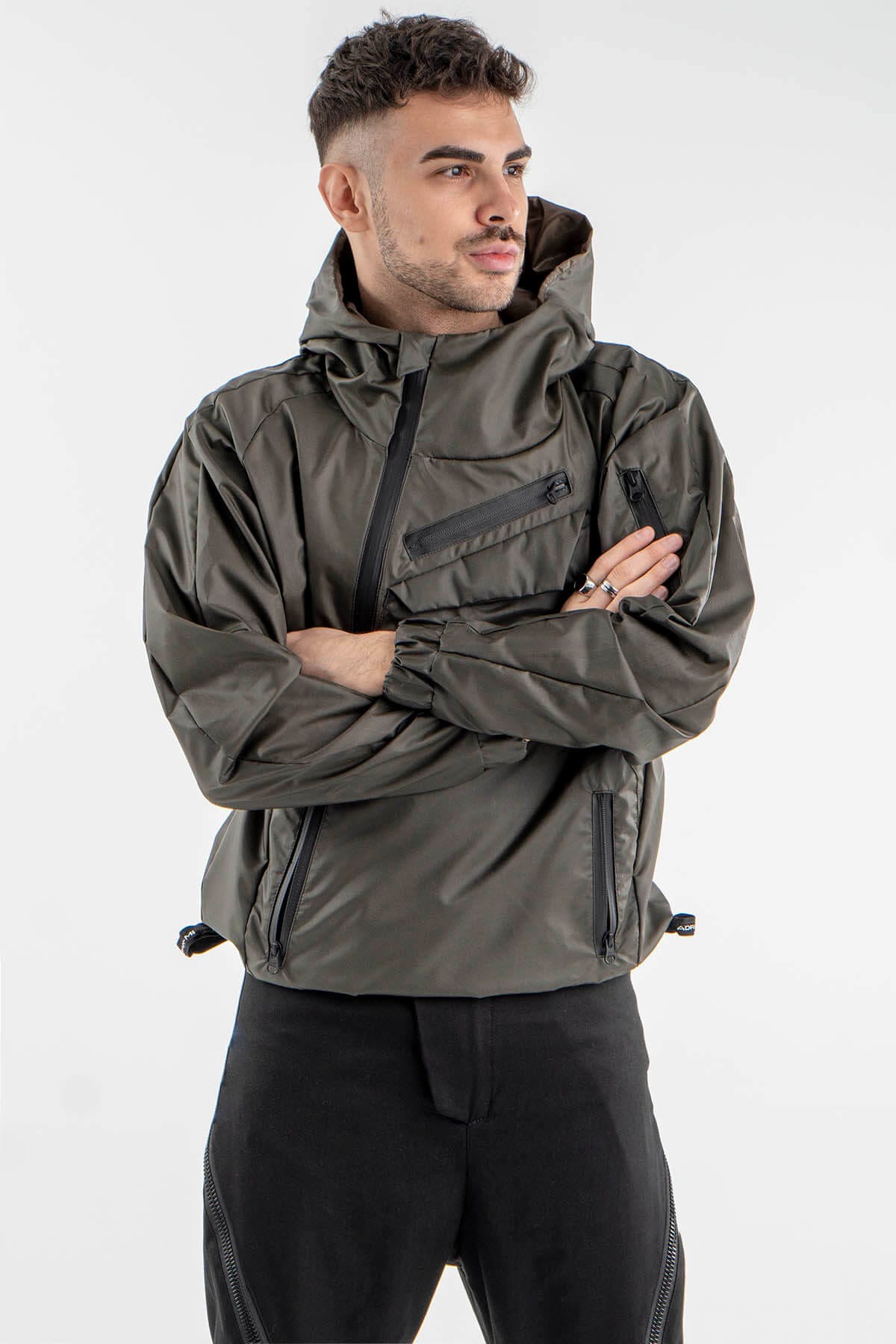 Urban Style Anorak – Army Green