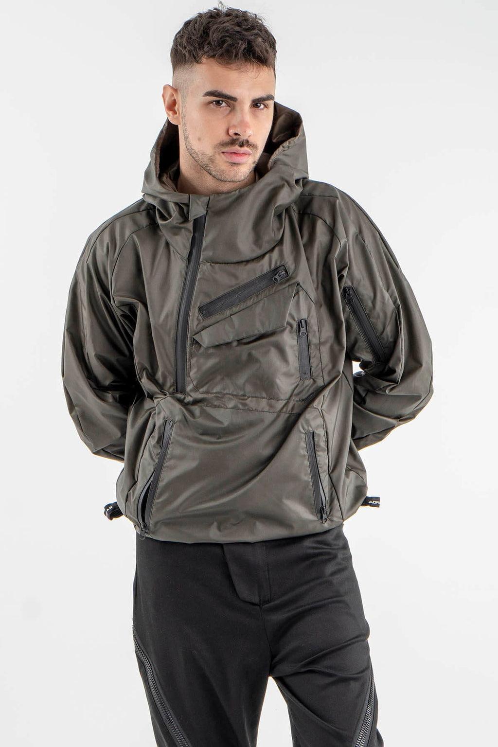 Urban Style Anorak – Army Green