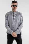 Grey Long-Sleeve Shirt
