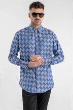 Shirt with Geometric Shapes