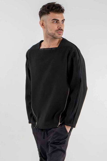 Geometric Blouse “How about no”