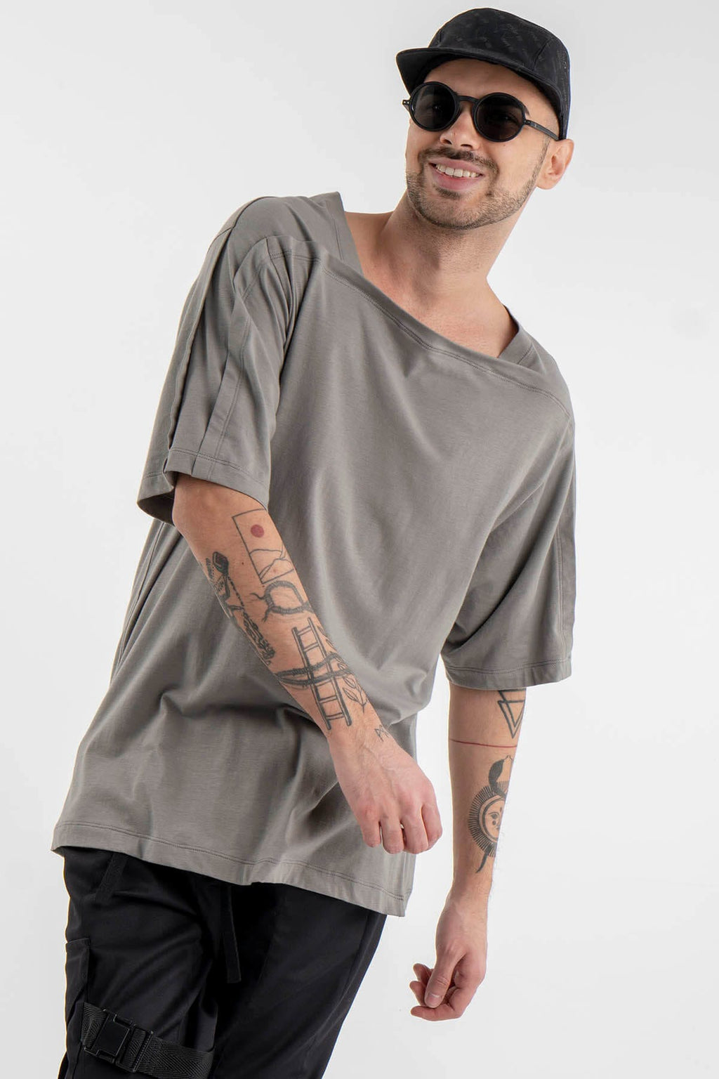 Oversized T-shirt in Grey