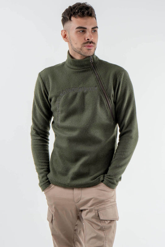 Embroidered Turtleneck Top “Professional Notgiveafucker”