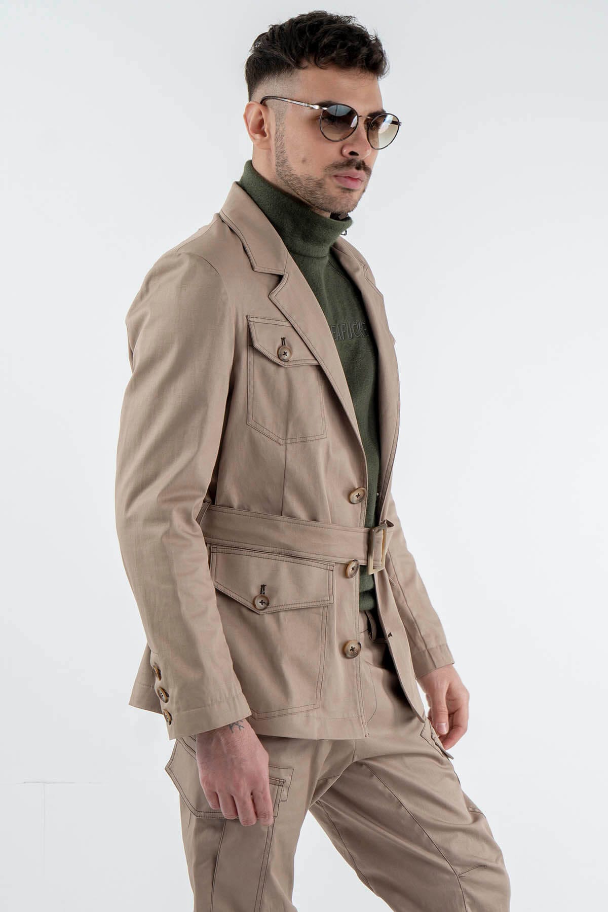 Belted Safari Jacket