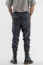 Striped Trousers in Dark Blue