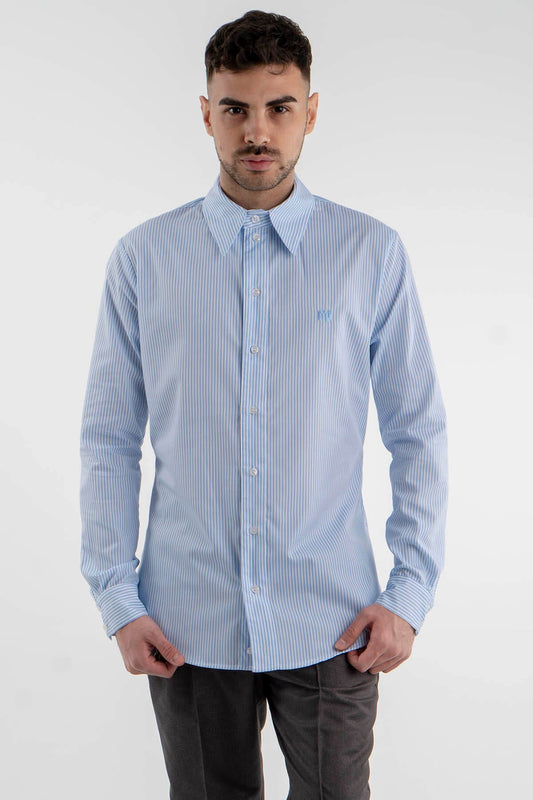 Light Blue Striped Shirt