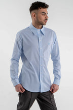 Light Blue Striped Shirt