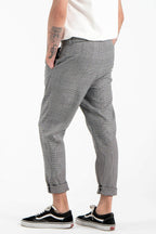 Spliced Suit Trousers in Gray