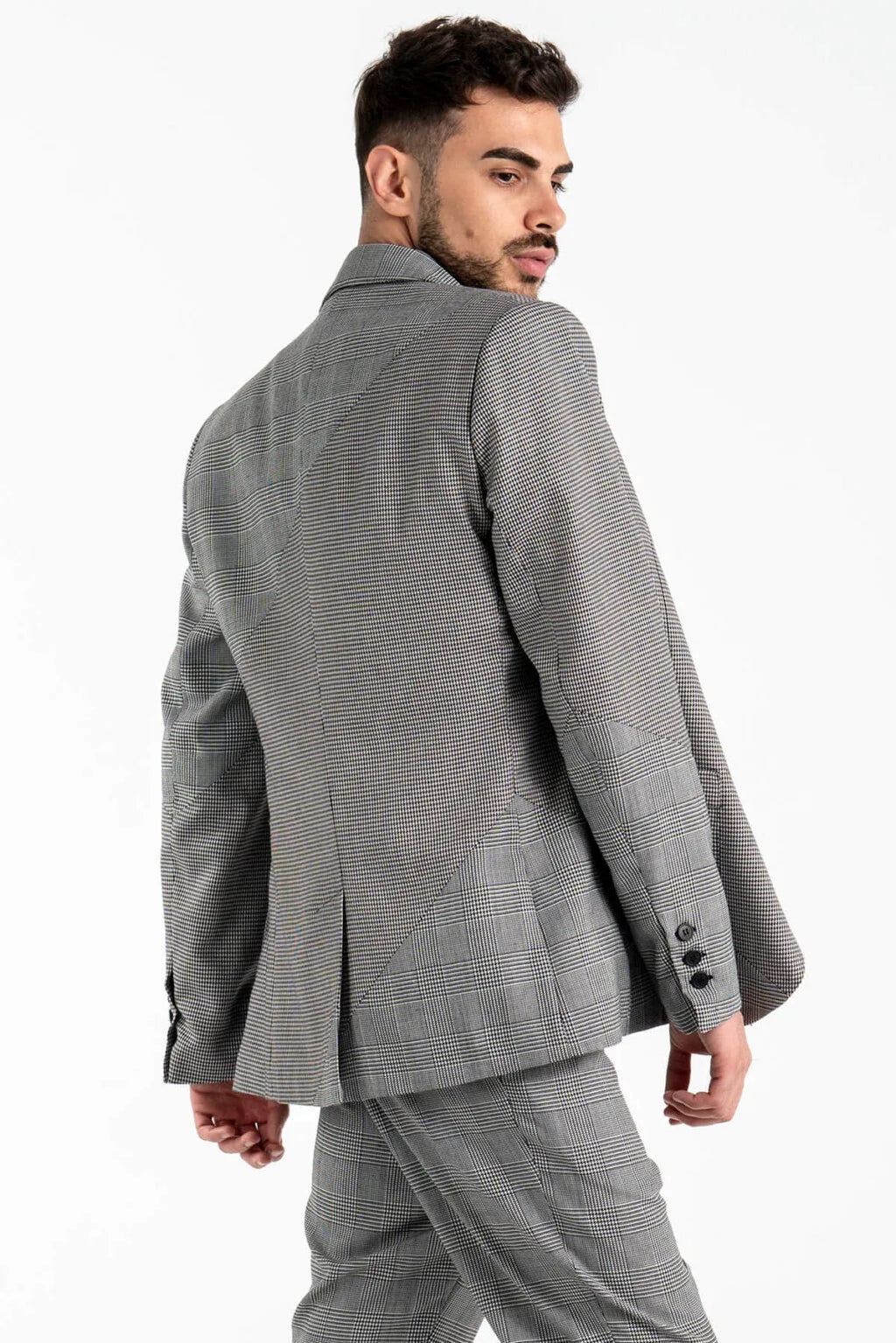 Spliced Blazer in Grey