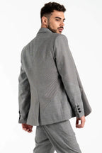 Spliced Blazer in Grey