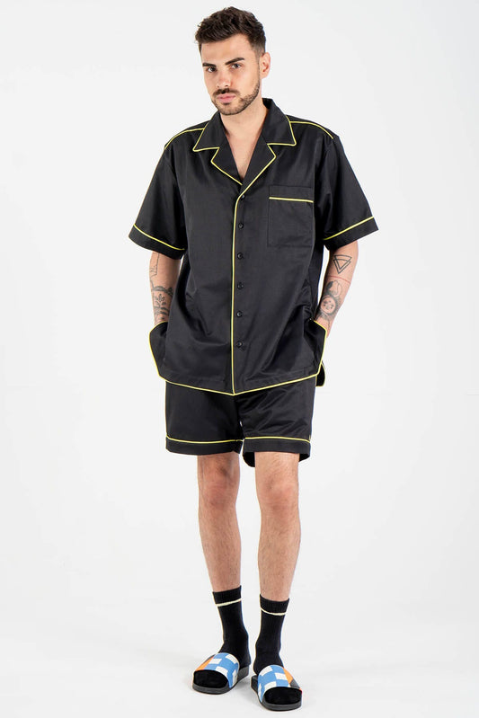 Satin Short Sleeve Sleepwear Top