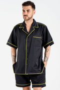 Satin Short Sleeve Sleepwear Top