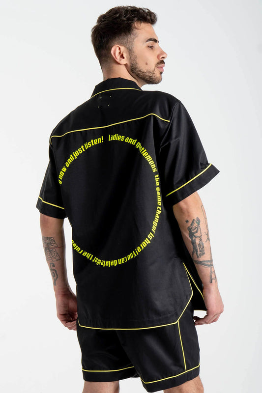 Satin Short Sleeve Sleepwear Top
