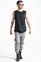 Geometric Vest in Black