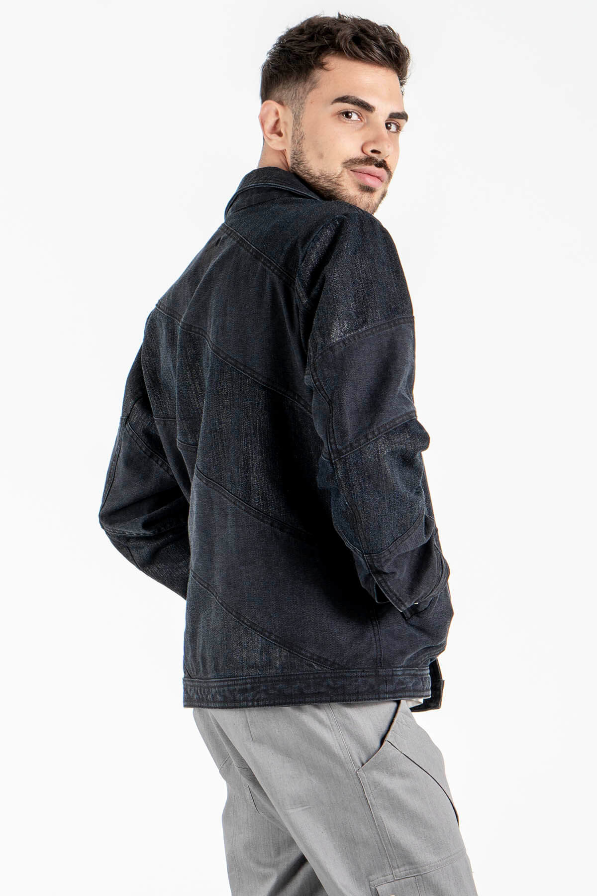 Spliced Denim Jacket