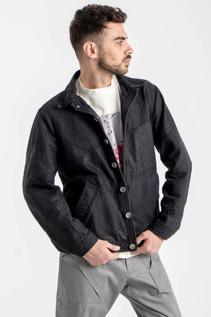 Spliced Denim Jacket