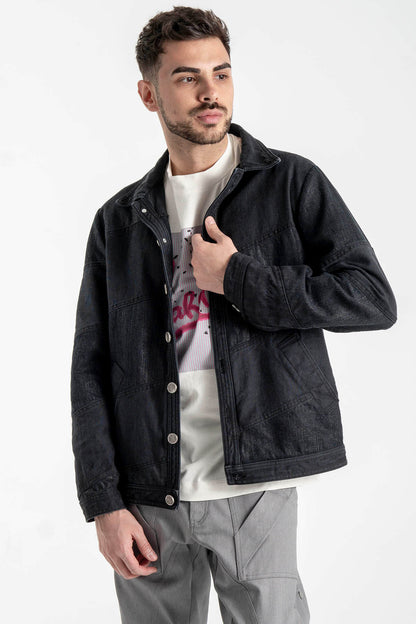 Spliced Denim Jacket