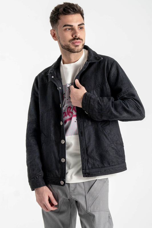 Spliced Denim Jacket