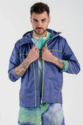 Jacket in Purple Blue